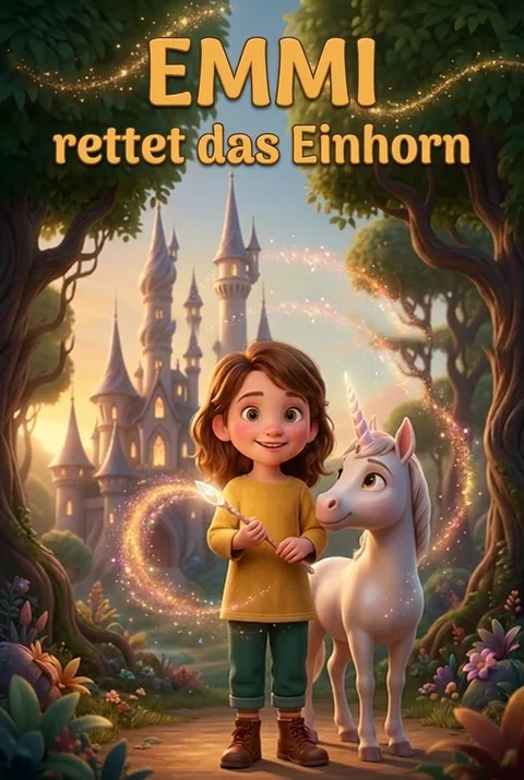 Cover des personalisierten Buchs mit dem Namen Emmi auf dem Titel